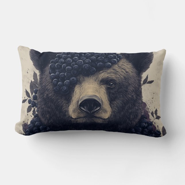 Bluebearry V Throw Kissen (Vorderseite)