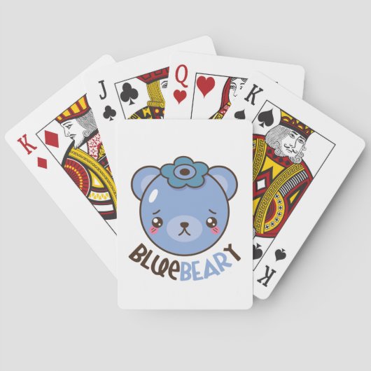 BlueBeary Blaubeerbär Spielkarten (Rückseite)