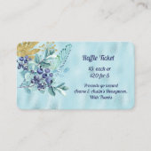 Bluebeeren und Gold-Blätter auf dem Blue Foil Raff Begleitkarte (Vorderseite)