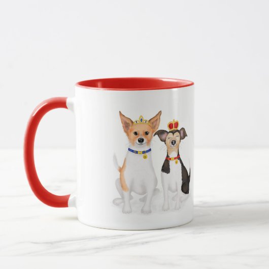 Bluebell & Beth Jack Russells Coronation Tasse (Links)