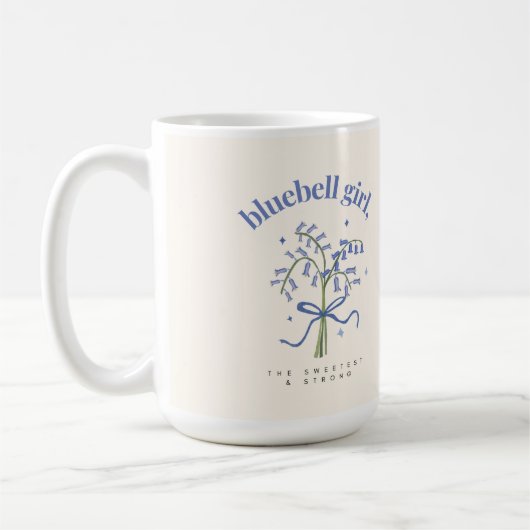 Bluebell Blume Aquarellbilder Kaffeetasse (Links)