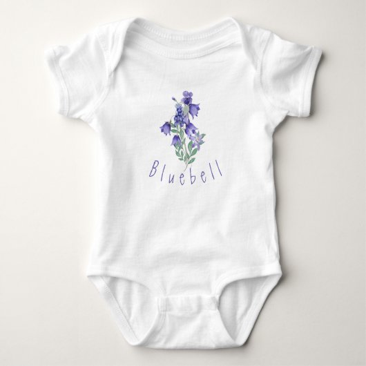 Bluebell-Blume Baby Strampler (Vorderseite)