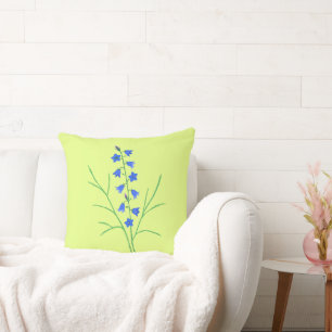 Bluebell-Blume Blassgelbe Kissen