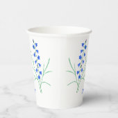 Bluebell Blume Jahrestag Pappbecher (Rechts)