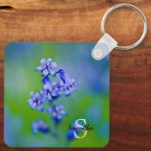 Bluebell Blume Keyring Schlüsselanhänger (Rückseite)