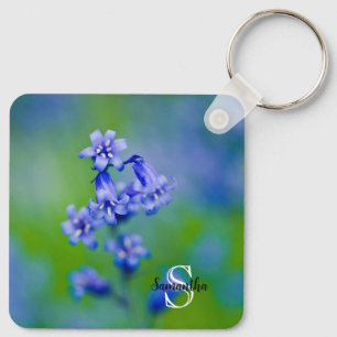Bluebell Blume Keyring Schlüsselanhänger