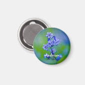 Bluebell Blume Magnet (Vorderseite/Rückseite)