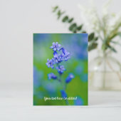 Bluebell Blume Postcard Postkarte (Stehend Vorderseite)