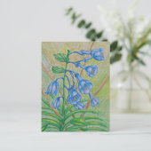 BlueBell-Blume Postkarte (Stehend Vorderseite)