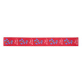 Bluebell Blume Red Ribbon Satinband (Vorderseite)