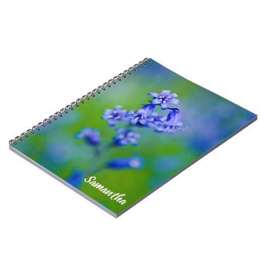 Bluebell Blume Spiral Notebook Notizblock (Linke Seite)