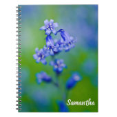 Bluebell Blume Spiral Notebook Notizblock (Vorderseite)