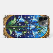 Bluebell-Blume und Goldene Rahmen Case-Mate iPhone Hülle (Rückseite (Horizontal))