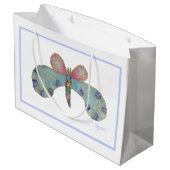 Bluebell Butterfly-Geschenktasche Große Geschenktüte (Rückseite Schrägansicht)