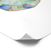 Bluebell Butterfly Print Poster (Ecke)