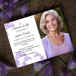 Bluebell Celebration of Life Card Foto Einladung