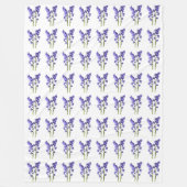 Bluebell Fabric Muster. Fleecedecke (Vorderseite)