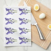 Bluebell Fabric Muster. Geschirrtuch (Viertel Falte)