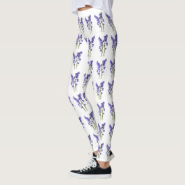 Bluebell Fabric Muster. Leggings