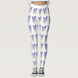 Bluebell Fabric Muster. Leggings