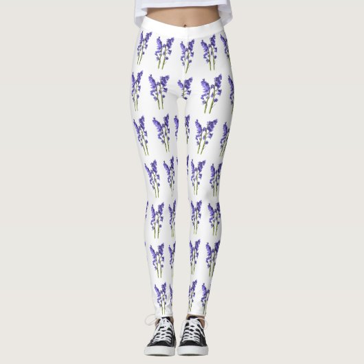 Bluebell Fabric Muster. Leggings (Vorderseite)