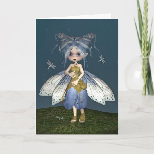 "Bluebell Fae" Greeting Card Karte (Vorderseite)