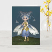 "Bluebell Fae" Greeting Card Karte (Gelbe Blume)