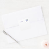 Bluebell Fairy-Adresse Quadratischer Aufkleber (Umschlag)