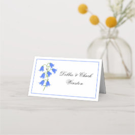 Bluebell Flowers Place Card Tent Platzkarte