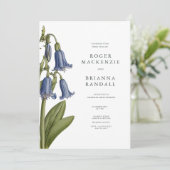 Bluebell (Harebell) Invitation Einladung (Stehend Vorderseite)