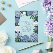 Bluebell Haze, Pale Delft & Cloud White Wedding Acryleinladungen (In Situ (Hochzeit))