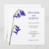 Bluebell Hochzeit Einladung (Vorne/Hinten)