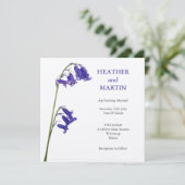 Bluebell Hochzeit Einladung (Stehend Vorderseite)
