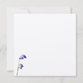 Bluebell Hochzeit Einladung (Rückseite)