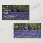 Bluebell-Holz, England-Blumen Visitenkarte (Vorne/Hinten)