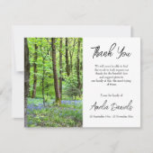 Bluebell Holz im Speicher dank Karte (Vorderseite)