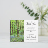 Bluebell Holz im Speicher dank Karte (Stehend Vorderseite)