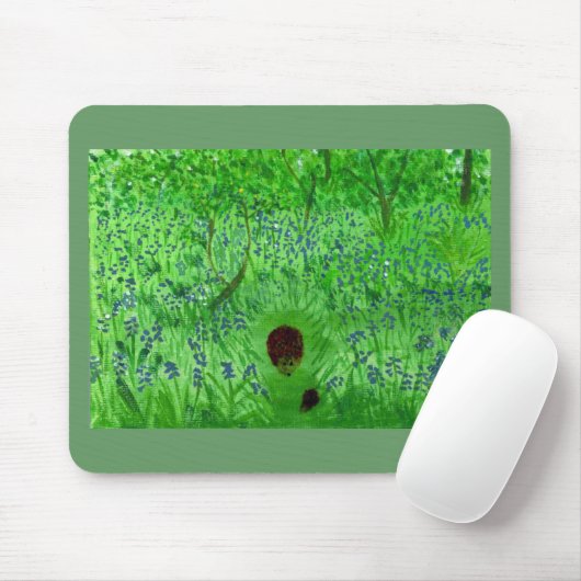 Bluebell Igels Woodland Mousepad (Mit Mouse)