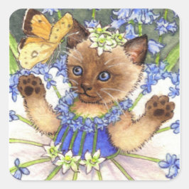 Bluebell Kitten Aufkleber