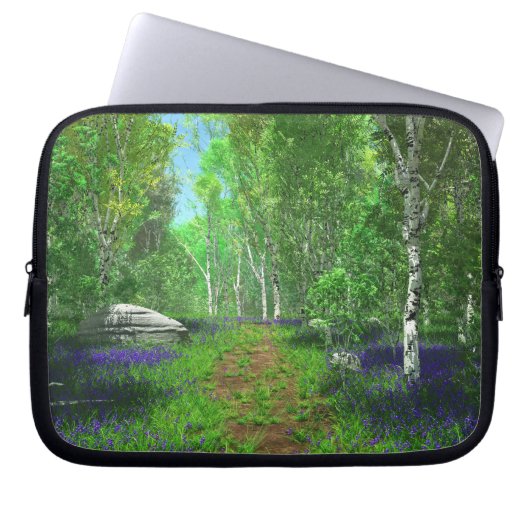 Bluebell Light Laptop Sleeve (Vorderseite)