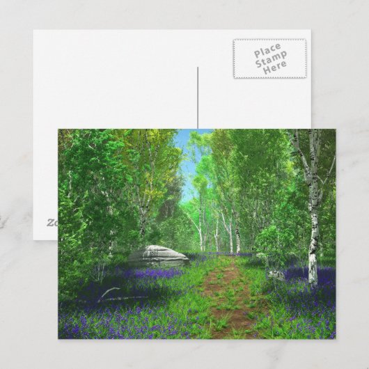 Bluebell Light Postcard Postkarte (Vorne/Hinten)