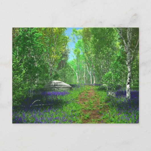 Bluebell Light Postcard Postkarte (Vorderseite)