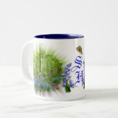 BLUEBELL MONOGRAMM ZWEIFARBIGE TASSE (Vorderseite Links)