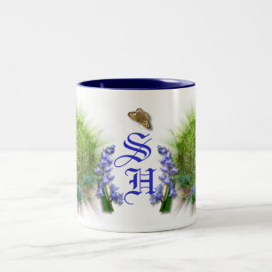 BLUEBELL MONOGRAMM ZWEIFARBIGE TASSE