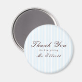 Bluebell - Personalised Thank You Teacher Magnet (Vorderseite/Rückseite)