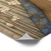 Bluebell Portrait Art Print Poster (Ecke)