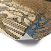 Bluebell Portrait Art Print Poster (Ecke)