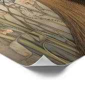 Bluebell Portrait Art Print Poster (Ecke)