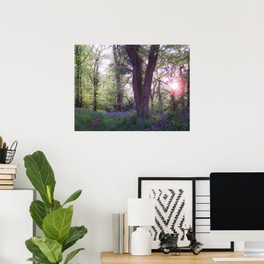 Bluebell Walk Poster (Heimbüro)