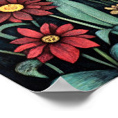 Bluebell Whimsical Painting Art Print Poster (Ecke)